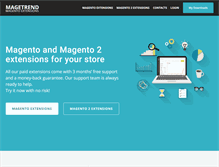 Tablet Screenshot of magetrend.com